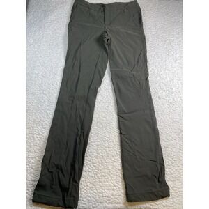 Athleta Women Activewear Pants 2 Olive  Nylon Spandex Cargo Headlands Hybrid